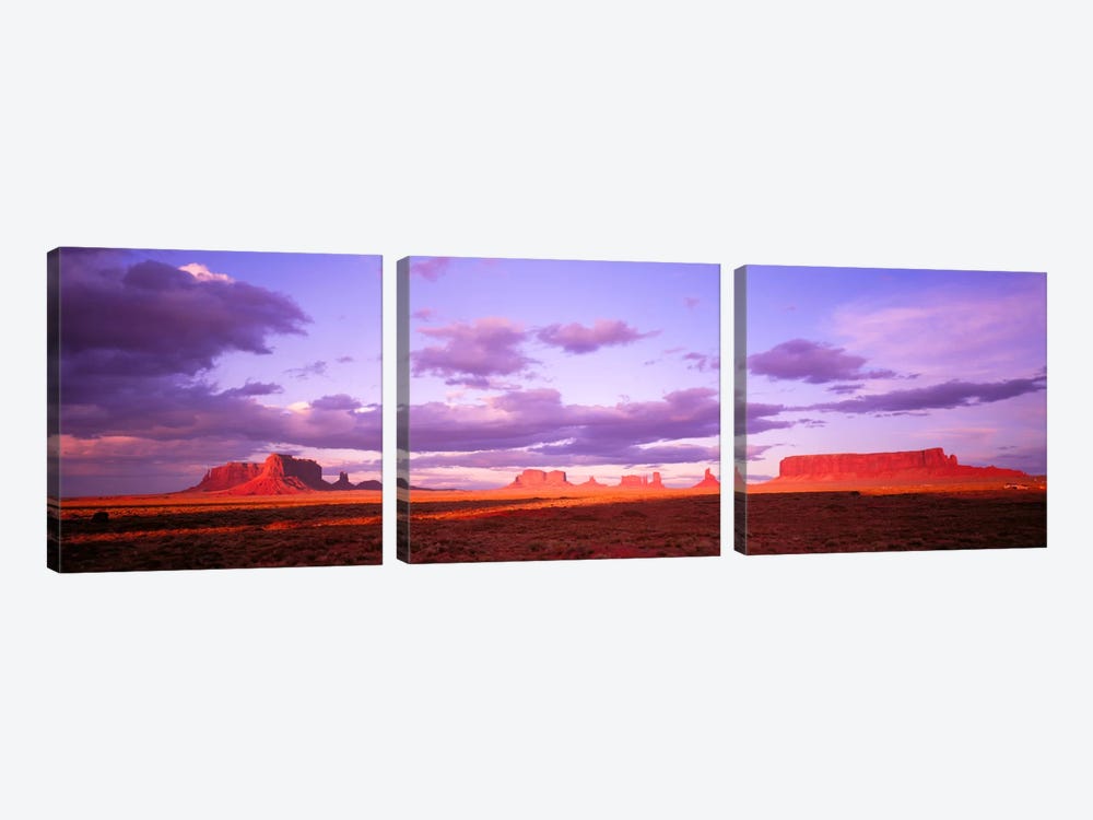 Monument Valley, Arizona, USA by Panoramic Images 3-piece Canvas Art Print