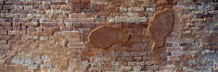 Close-Up Of A Brick Wall, Venice, Italy