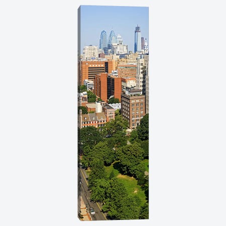 Skyscrapers in a city, Washington Square, Philadelphia, Philadelphia County, Pennsylvania, USA Canvas Print #PIM6807} by Panoramic Images Canvas Art Print
