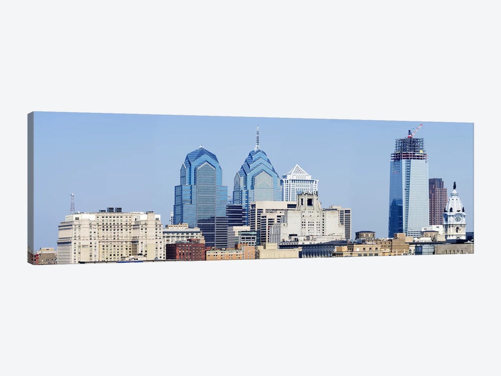 Skyscrapers in a city, Philadelphia, Philadelphia County, Pennsylvania, USA by Panoramic Images 1-piece Art Print