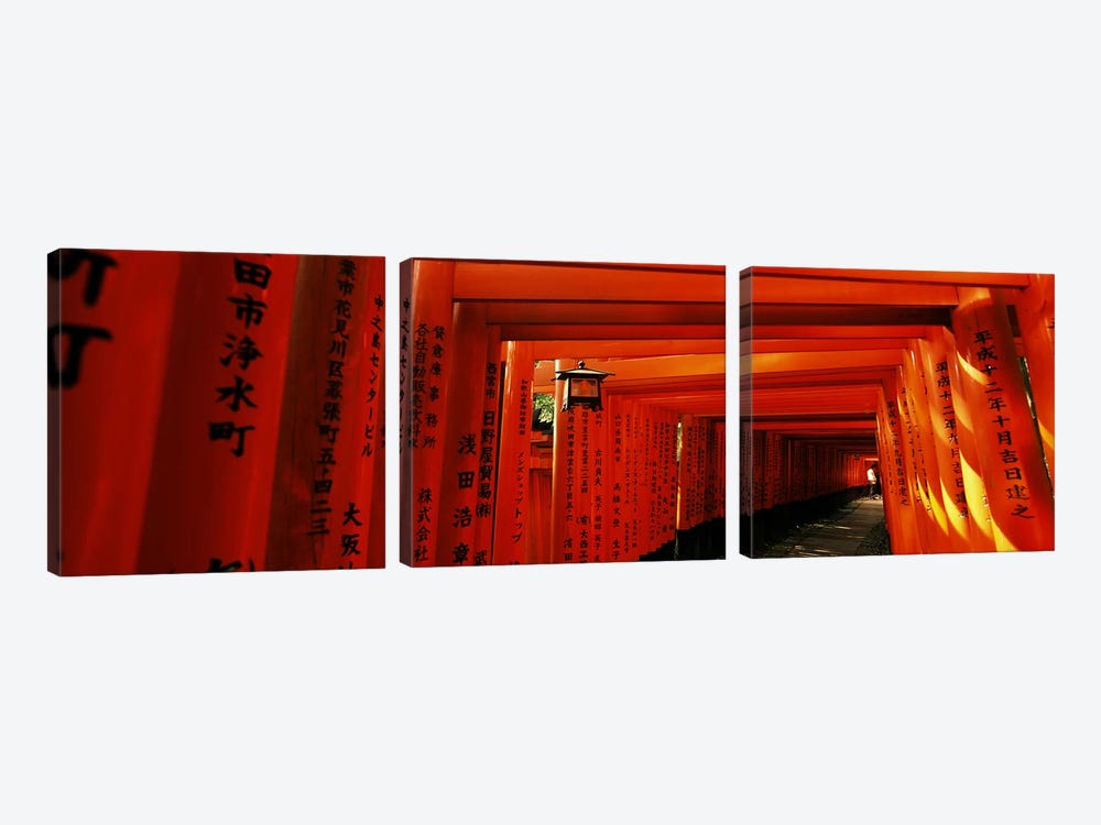 Senbon Torii Path, Fushimi Inari Taisha, Fushimi-ku, Kyoto, Kinki Region, Honshu, Japan by Panoramic Images 3-piece Art Print
