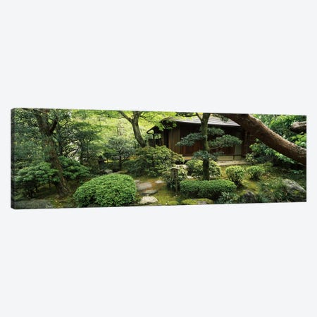 Temple in a garden, Yuzen-En Garden, Chion-In, Higashiyama Ward, Kyoto, Kyoto Prefecture, Kinki Region, Honshu, Japan Canvas Print #PIM6816} by Panoramic Images Canvas Wall Art