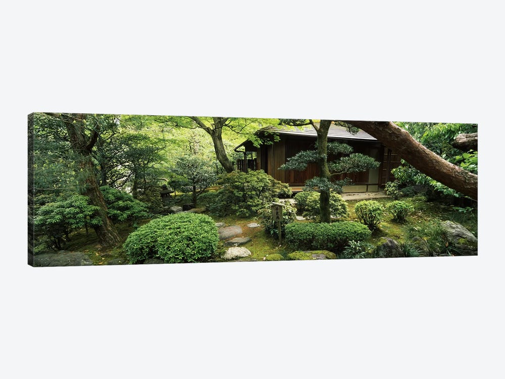 Temple in a garden, Yuzen-En Garden, Chion-In, Higashiyama Ward, Kyoto, Kyoto Prefecture, Kinki Region, Honshu, Japan 1-piece Canvas Artwork