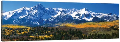 Snow-Covered Sneffels Range, Colorado, USA Canvas Art Print - Mountains Scenic Photography