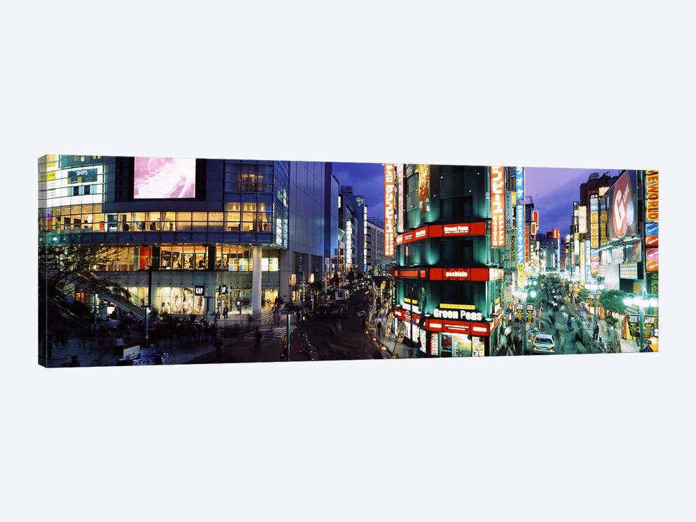 Shinjuku Special Ward At Night, Tokyo, Kanto Region, Japan by Panoramic Images 1-piece Canvas Artwork
