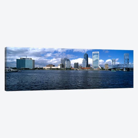 Buildings at the waterfront, St. John's River, Jacksonville, Duval County, Florida, USA Canvas Print #PIM6828} by Panoramic Images Canvas Art