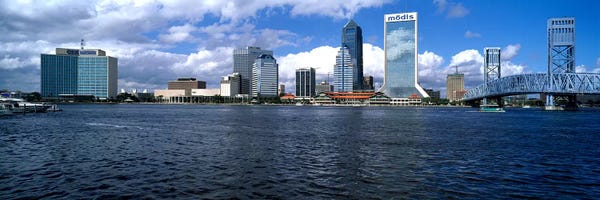 Jacksonville: Buildings at the waterfront, St. John's River, Jacksonville, Duval County, Florida, USA by Panoramic Images