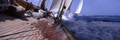 First Person Point Of View During A Yacht Race by Panoramic Images multi panel art
