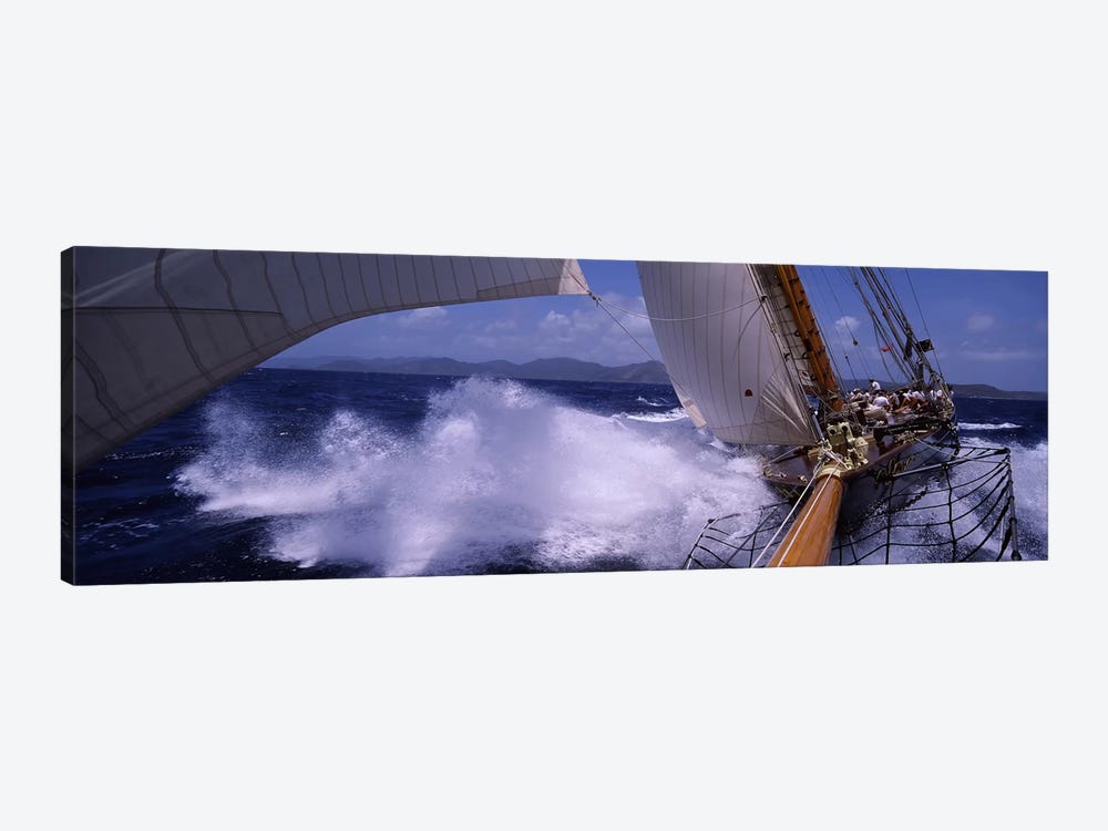 A Yacht Pounding Through The Sea by Panoramic Images 1-piece Art Print