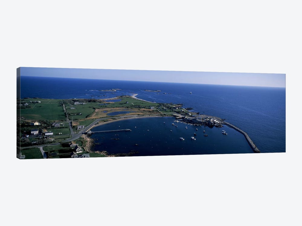 Aerial View Of Sakonnet Harbor, Little Compton, Newport County, Rhode Island, USA by Panoramic Images 1-piece Art Print