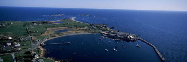 Rhode Island: Aerial View Of Sakonnet Harbor, Little Compton, Newport County, Rhode Island, USA by Panoramic Images