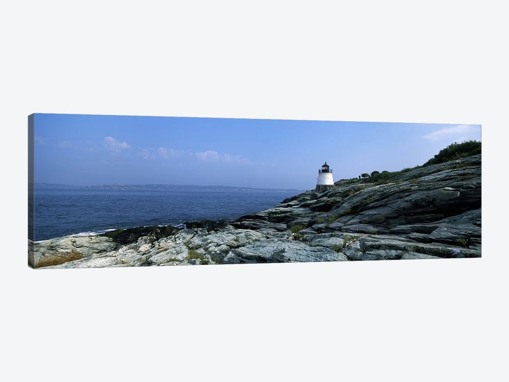 Castle Hill Lighthouse, Narragansett Bay, Newport, Rhode Island, USA by Panoramic Images 1-piece Art Print