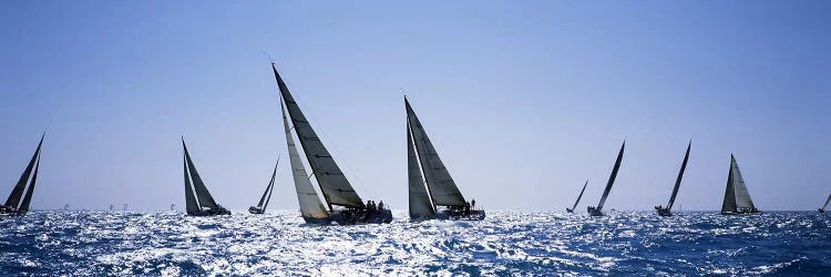 Sailboats racing in the sea, Farr 40's race during Key West Race Week, Key West Florida, 2000