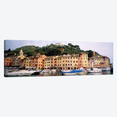 Harbor Houses Portofino Italy Canvas Print #PIM686} by Panoramic Images Canvas Art Print