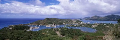 Aerial View Of English And Falmouth Harbours, Saint Paul Parish, Antigua and Barbuda by Panoramic Images canvas print