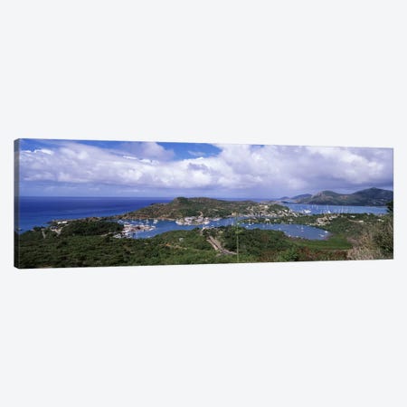 Aerial View Of English And Falmouth Harbours, Saint Paul Parish, Antigua and Barbuda Canvas Print #PIM6873} by Panoramic Images Art Print