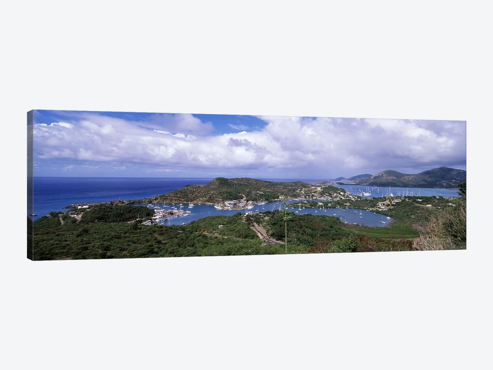 Aerial View Of English And Falmouth Harbours, Saint Paul Parish, Antigua and Barbuda by Panoramic Images 1-piece Canvas Art Print