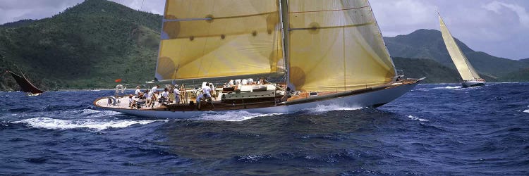 Yacht racing in the sea, Antigua, Antigua and Barbuda