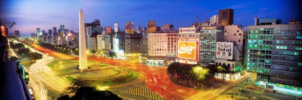 Towers: Obelisk Of Buenos Aires, Plaza de la Republica, Buenos Aires, Argentina by Panoramic Images