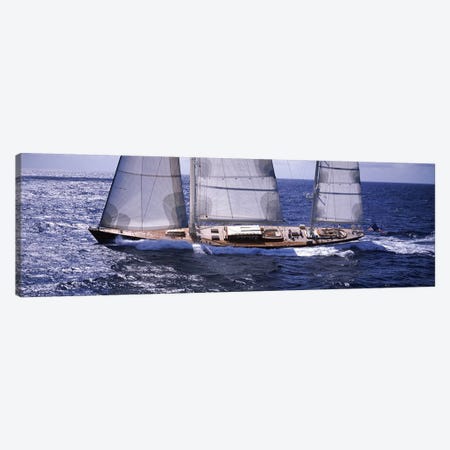 A Yacht Out For A Sail Canvas Print #PIM6881} by Panoramic Images Canvas Art