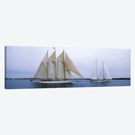 Schooners Under Way, Narragansett Bay, Newport, Rhode Island, USA Canvas Print #PIM6882} by Panoramic Images Canvas Wall Art