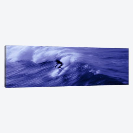 High angle view of a person surfing in the sea, USA Canvas Print #PIM6885} by Panoramic Images Canvas Art Print
