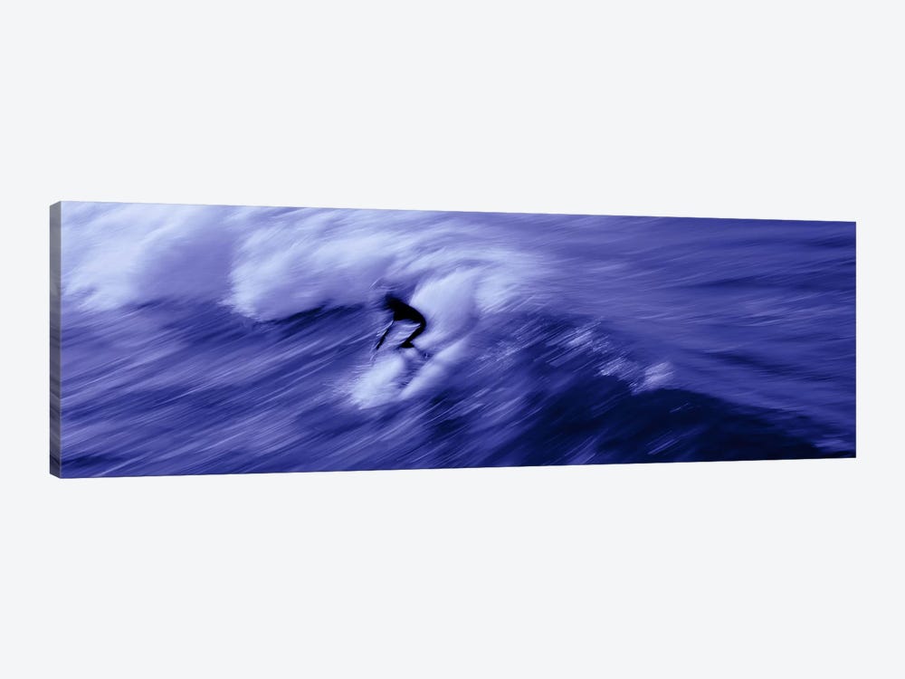 High angle view of a person surfing in the sea, USA by Panoramic Images 1-piece Canvas Wall Art