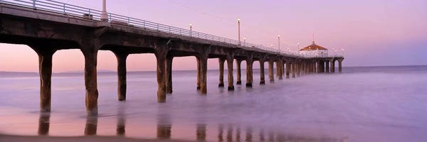 Manhattan: Low angle view of a pier, Manhattan Beach Pier, Manhattan Beach, Los Angeles County, California, USA #3 by Panoramic Images