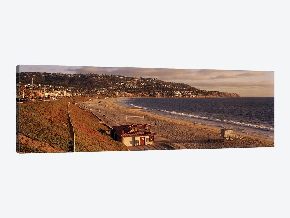 High angle view of a coastlineRedondo Beach, Los Angeles County, California, USA by Panoramic Images 1-piece Canvas Print