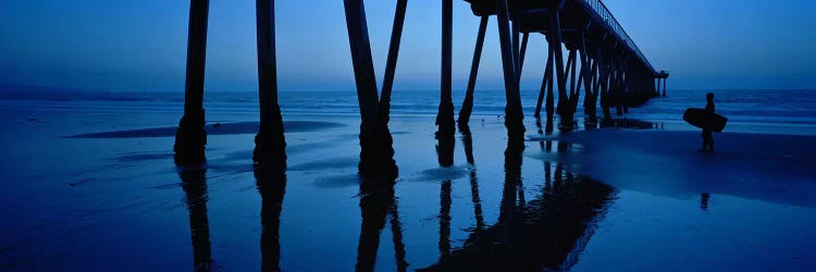 Hermosa Beach Pier At Dusk, Hermosa Beach, Los Angeles County, California, USA