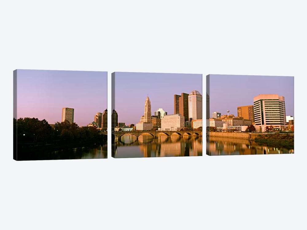 Scioto River Columbus OH by Panoramic Images 3-piece Canvas Artwork