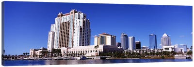 Skyscrapers at the waterfront, Tampa, Hillsborough County, Florida, USA Canvas Art Print - Tampa Art
