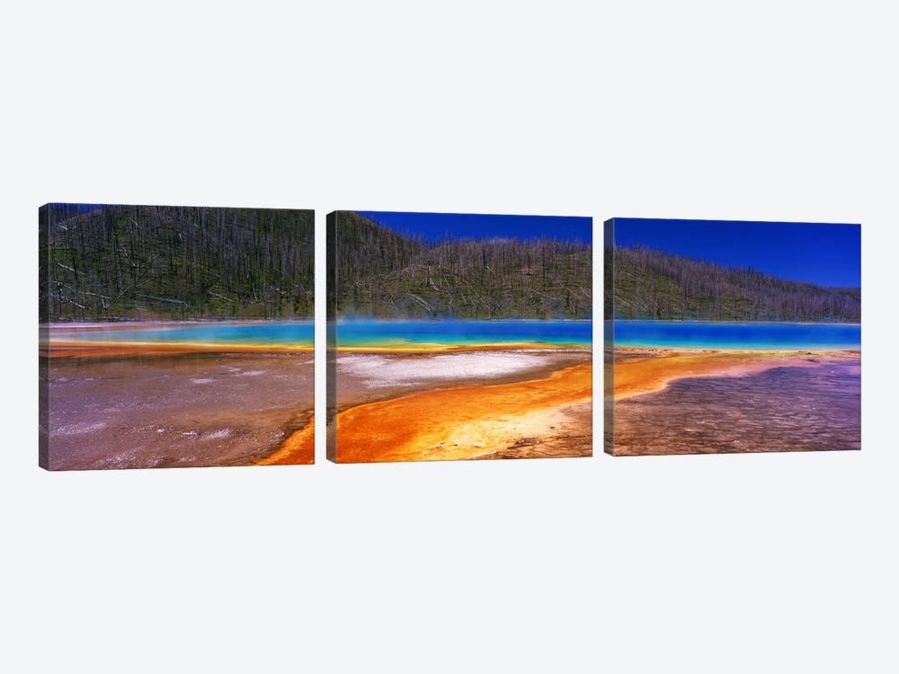 Grand Prismatic SpringYellowstone National Park, Wyoming, USA by Panoramic Images 3-piece Art Print