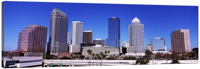 Skyscrapers in a city, Tampa, Florida, USA Canvas Art Print