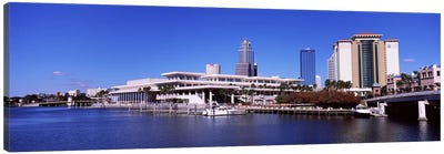 Skyscrapers at the waterfront, Tampa, Florida, USA Canvas Art Print - Tampa Bay Art