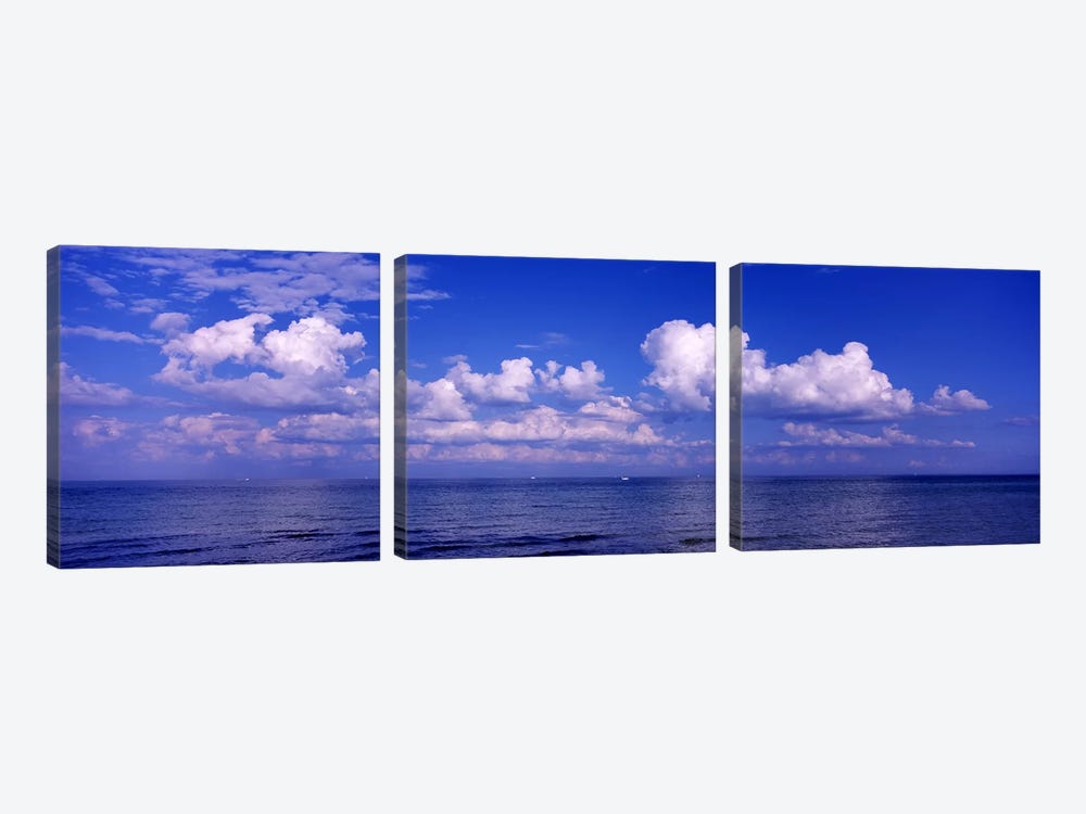 Clouds over the sea, Tampa Bay, Gulf Of Mexico, Anna Maria Island, Manatee County, Florida, USA #2 by Panoramic Images 3-piece Canvas Art