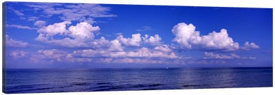 Clouds over the sea, Tampa Bay, Gulf Of Mexico, Anna Maria Island, Manatee County, Florida, USA #2 Canvas Art Print - Cloud Art