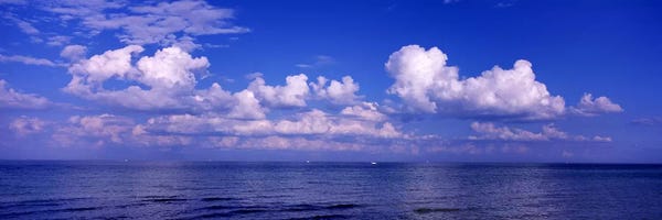 Florida: Clouds over the sea, Tampa Bay, Gulf Of Mexico, Anna Maria Island, Manatee County, Florida, USA #2 by Panoramic Images