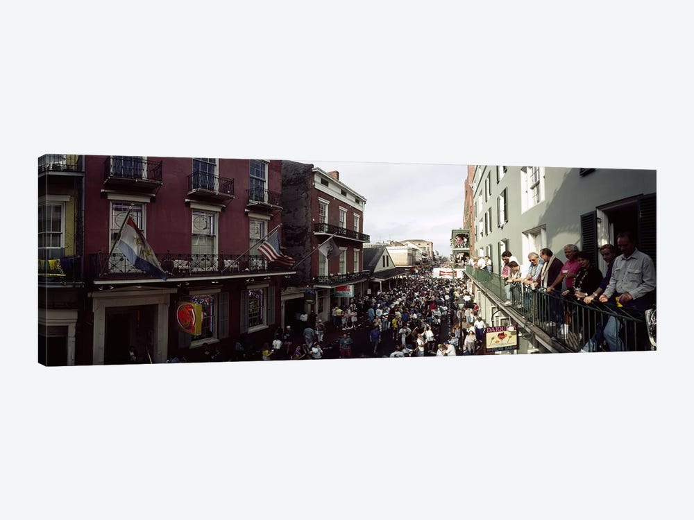 Group of people participating in a parade, Mardi Gras, New Orleans, Louisiana, USA by Panoramic Images 1-piece Canvas Art Print