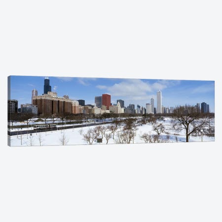 Skyscrapers in a cityGrant Park, South Michigan Avenue, Chicago, Illinois, USA Canvas Print #PIM6922} by Panoramic Images Art Print