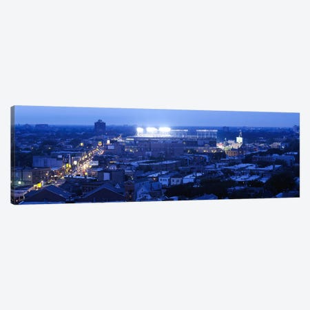 Aerial view of a cityWrigley Field, Chicago, Illinois, USA Canvas Print #PIM6924} by Panoramic Images Canvas Artwork
