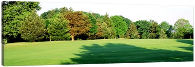 Trees on a golf courseWoodholme Country Club, Baltimore, Maryland, USA Canvas Art Print