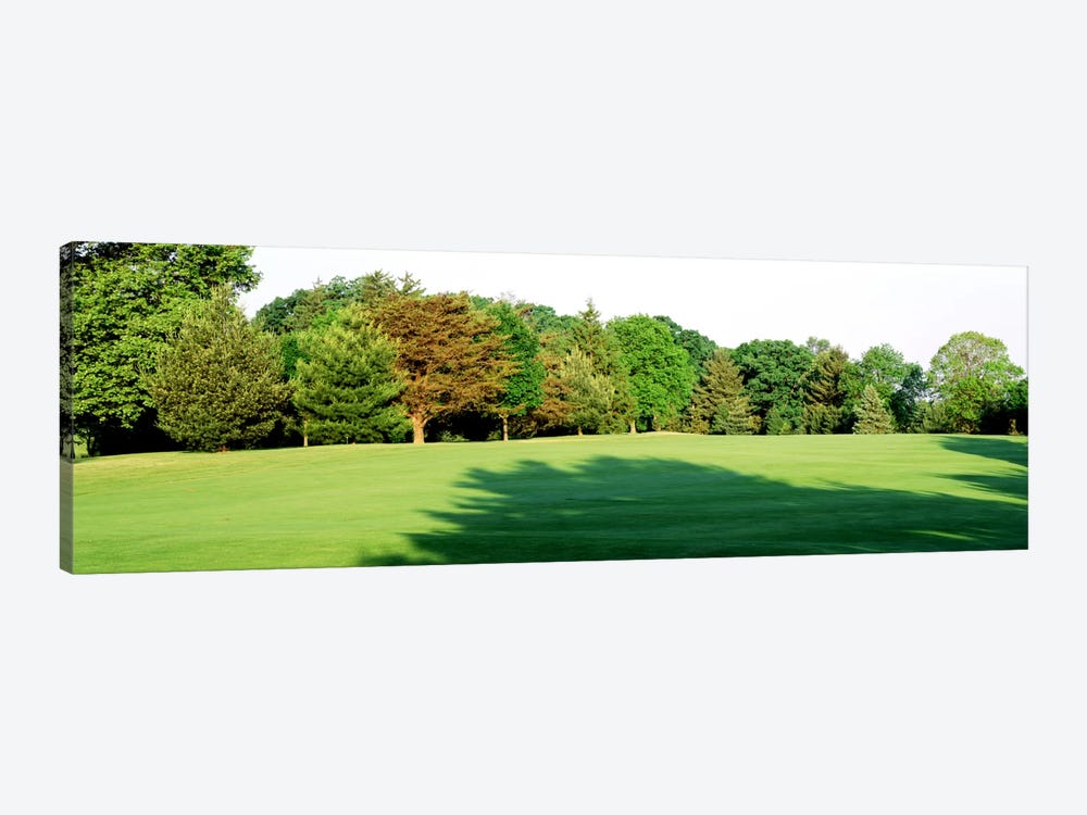 Trees on a golf courseWoodholme Country Club, Baltimore, Maryland, USA by Panoramic Images 1-piece Canvas Artwork