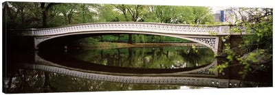 Arch bridge across a lake, Central Park, Manhattan, New York City, New York State, USA Canvas Art Print - Central Park
