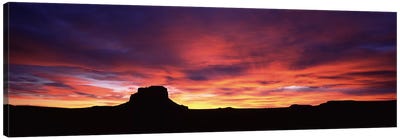 Buttes at sunset, Chaco Culture National Historic Park, New Mexico, USA Canvas Art Print - New Mexico
