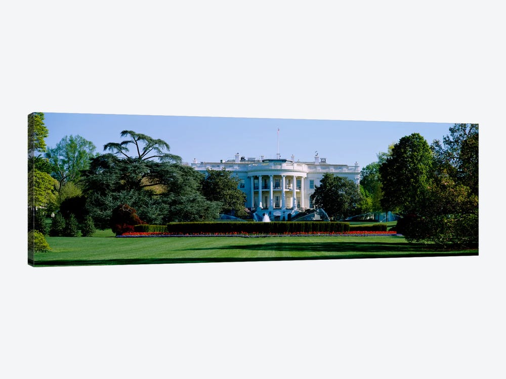 Lawn in front of a government buildingWhite House, Washington DC, USA by Panoramic Images 1-piece Canvas Wall Art