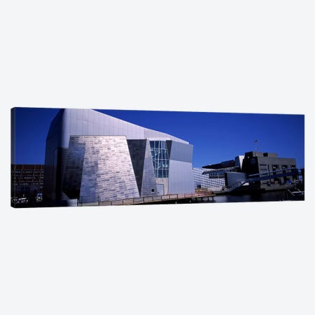 Buildings at the waterfront, New England Aquarium, Boston Harbor, Boston, Suffolk County, Massachusetts, USA Canvas Print #PIM6962} by Panoramic Images Canvas Print