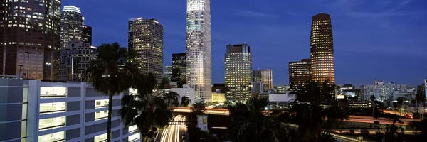 Los Angeles: Skyscrapers in a city, City Of Los Angeles, Los Angeles County, California, USA by Panoramic Images