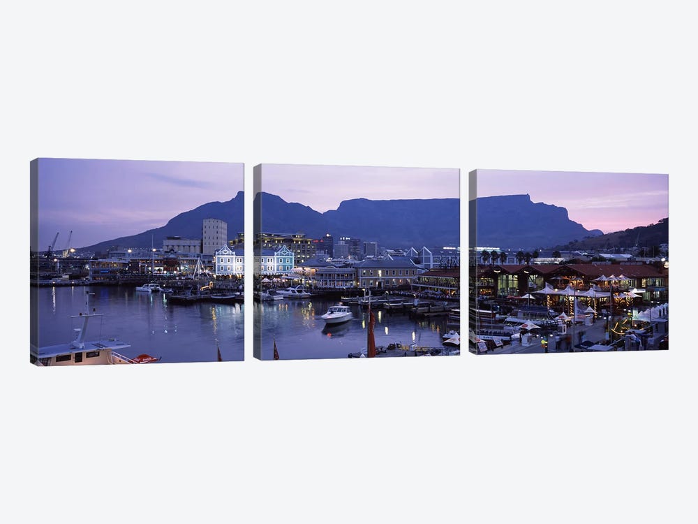 Victoria & Alfred (V&A) Waterfront, Cape Town, Western Cape Province, South Africa by Panoramic Images 3-piece Canvas Art