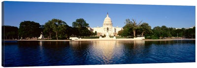 USAWashington DC, US Capitol Building Canvas Art Print - River, Creek & Stream Art